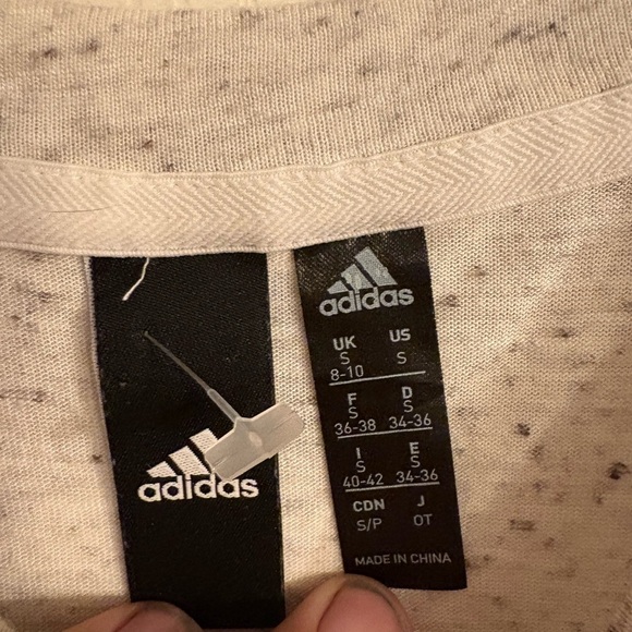 Adidas Gray Sleeveless Muscle Tee with Logo women’s size small - Picture 11 of 14